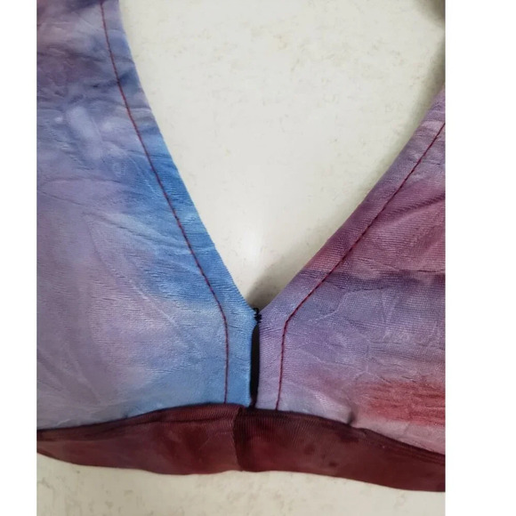 LUCKY BRAND swimsuit bikini with removable flowers size Small - Picture 6 of 11
